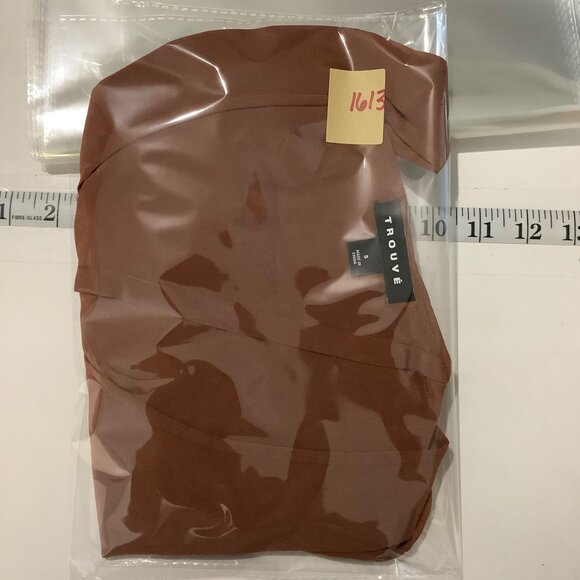 Trouvé Women's Asymmetrical 100% Silk Tank Top Blouse Women Sz Small Rust Brown - Picture 8 of 9